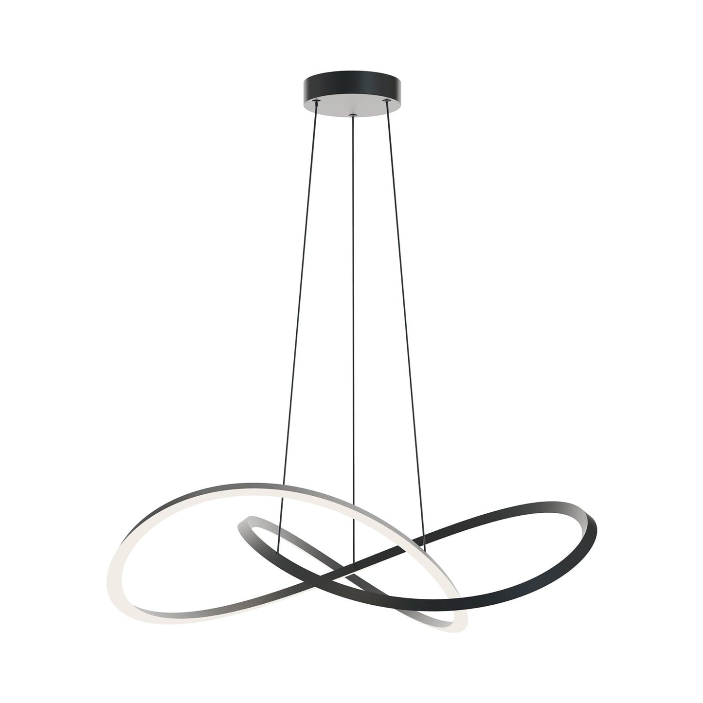 Celeste LED Pendant Light in Black (31.5-Inch).