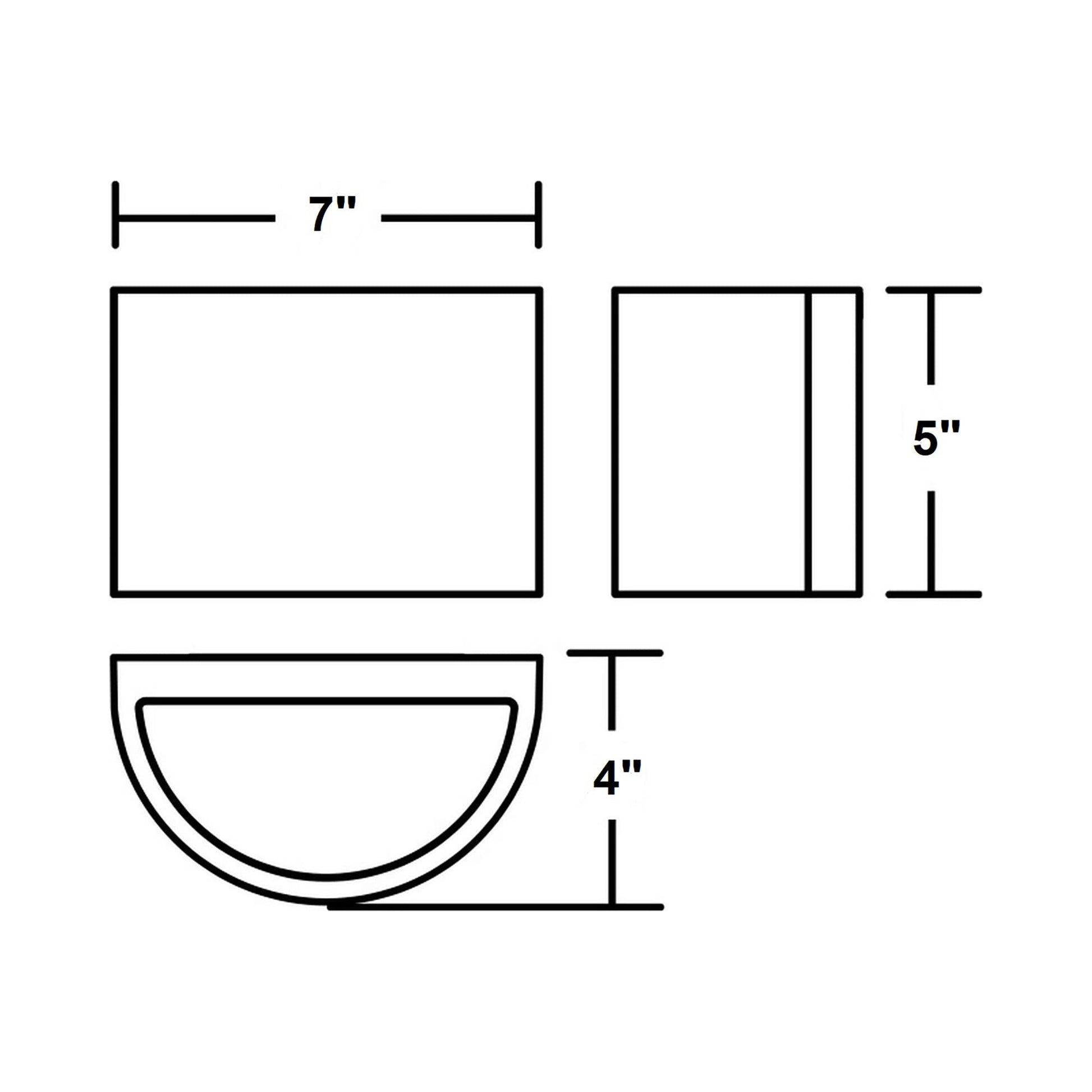 Celia Outdoor LED Wall Light - line drawing.