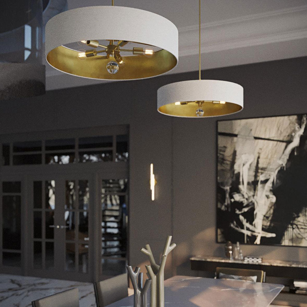 Celine Pendant Light in living room.