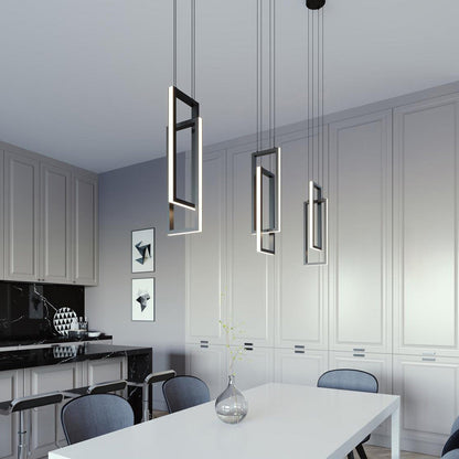 Cole LED Pendant Light in living room.
