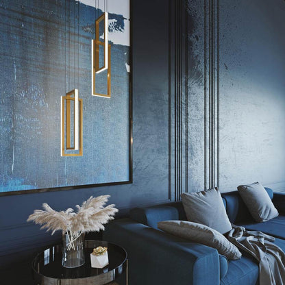 Cole LED Pendant Light in living room.