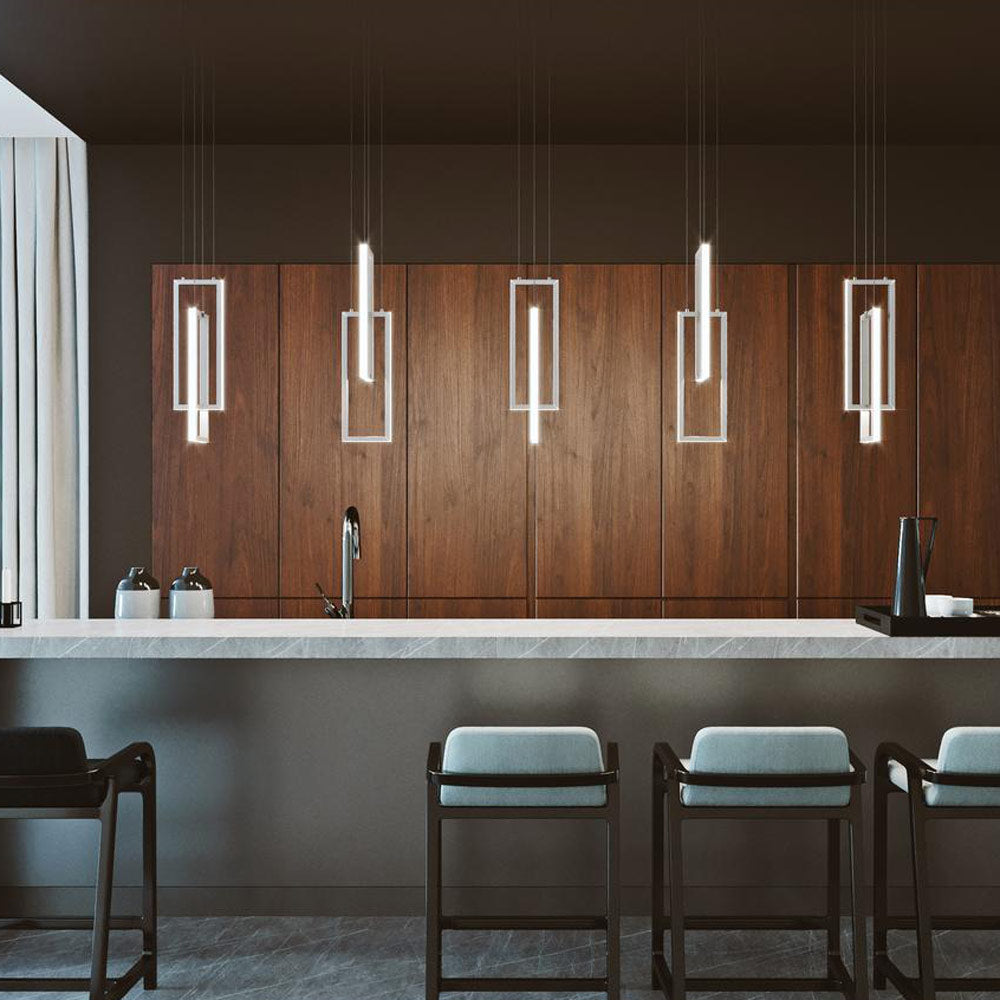 Cole LED Pendant Light in living room.