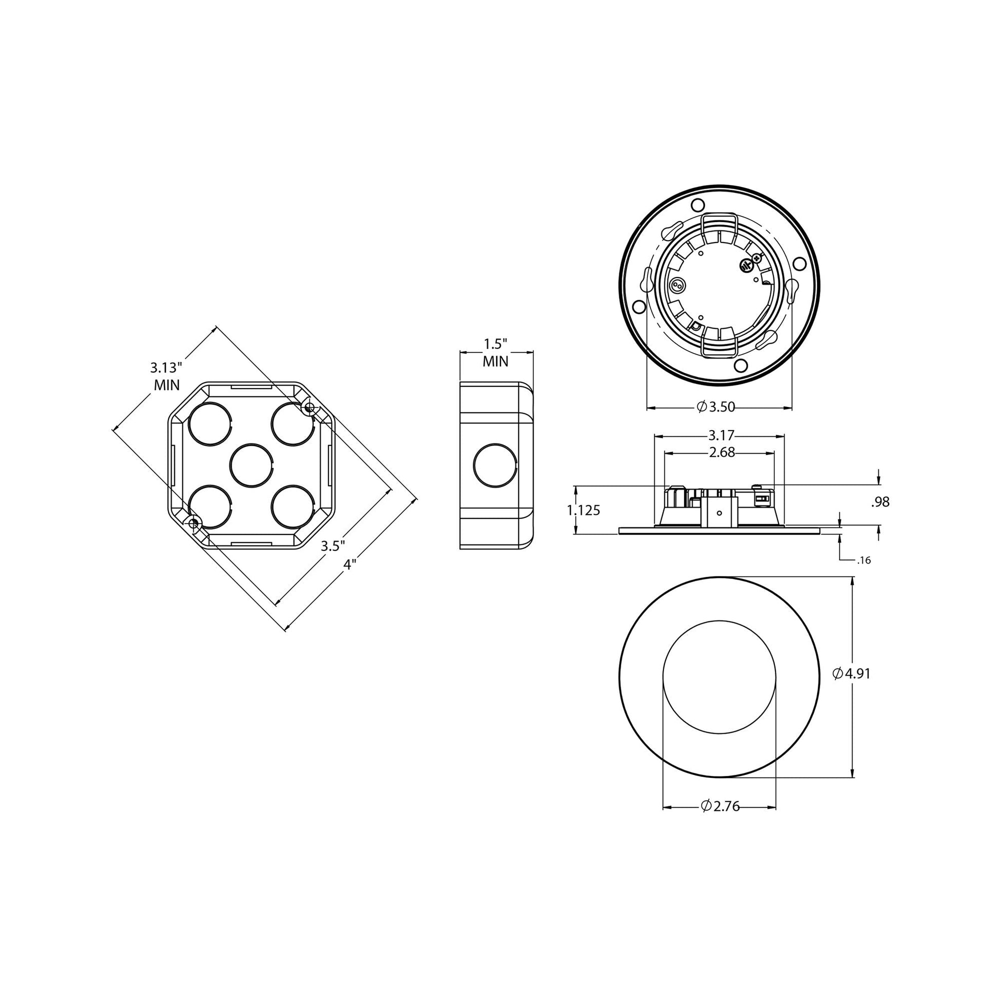 Connor Ring Trim - line drawing.
