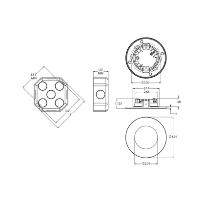 Connor Ring Trim - line drawing.