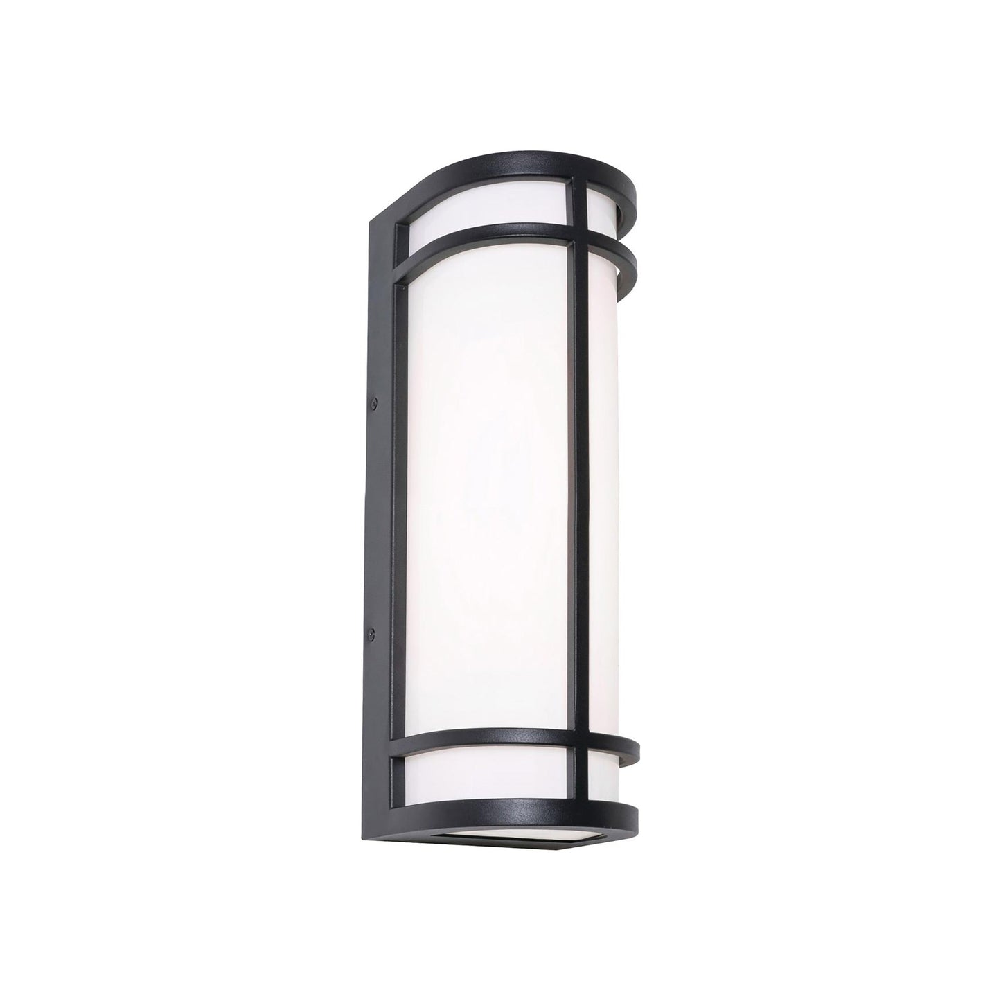 Crain Outdoor LED Wall Light in Black (16-Inch).