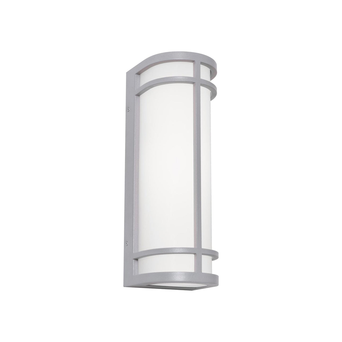 Crain Outdoor LED Wall Light in Textured Grey (16-Inch).