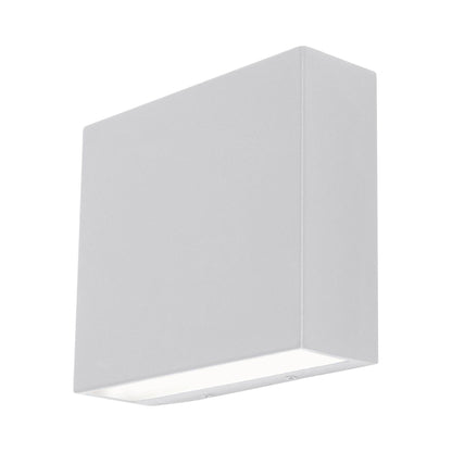 Dakota Outdoor LED Wall Light in White.