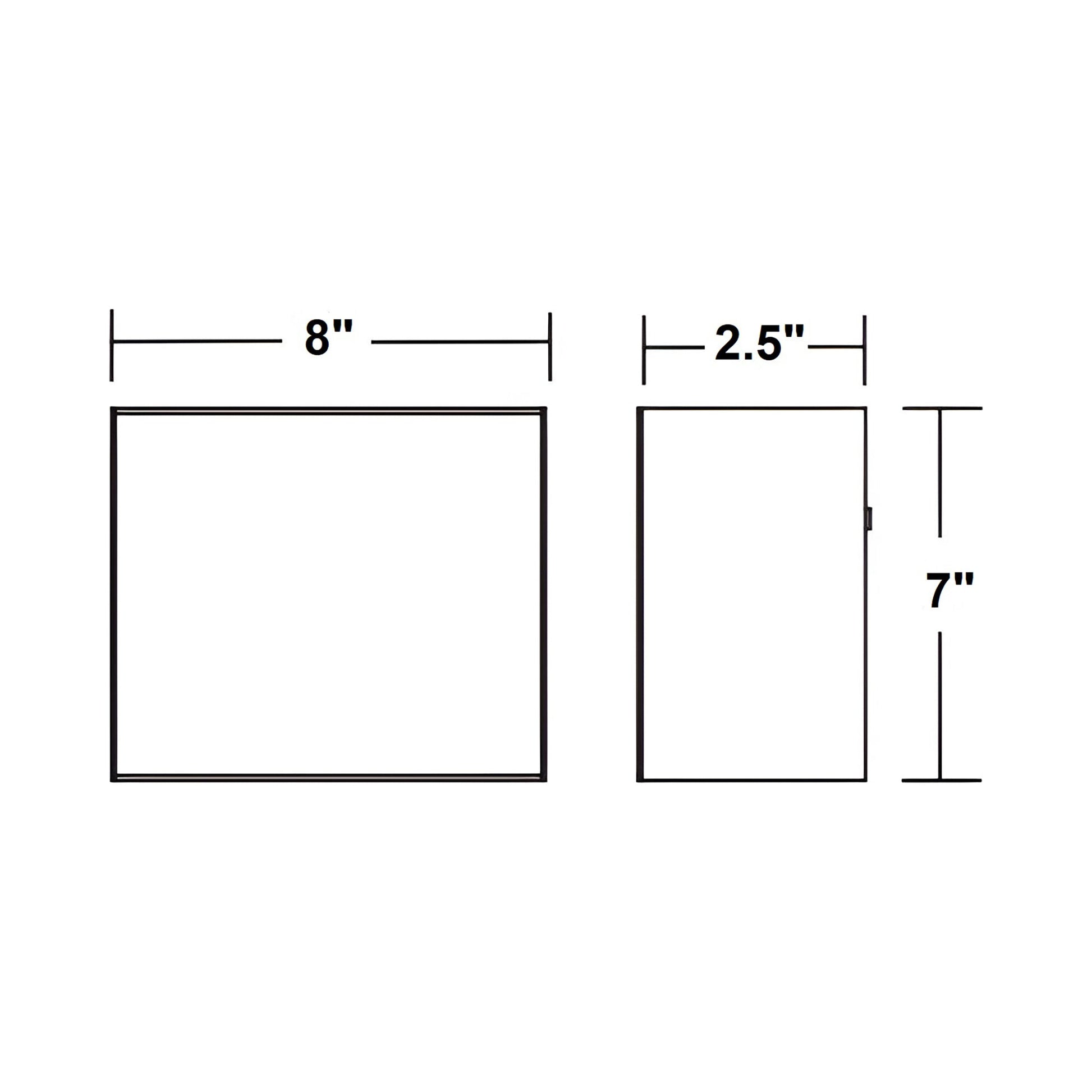 Dakota Outdoor LED Wall Light - line drawing.