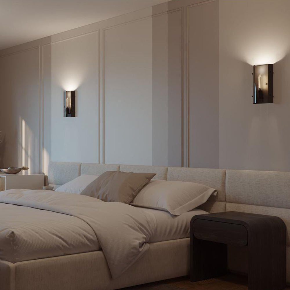Dana Wall Light in bedroom.