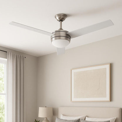 Davis LED Ceiling Fan in bedroom.