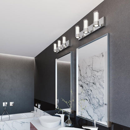 Delphia LED Bath Vanity Light in bathroom.