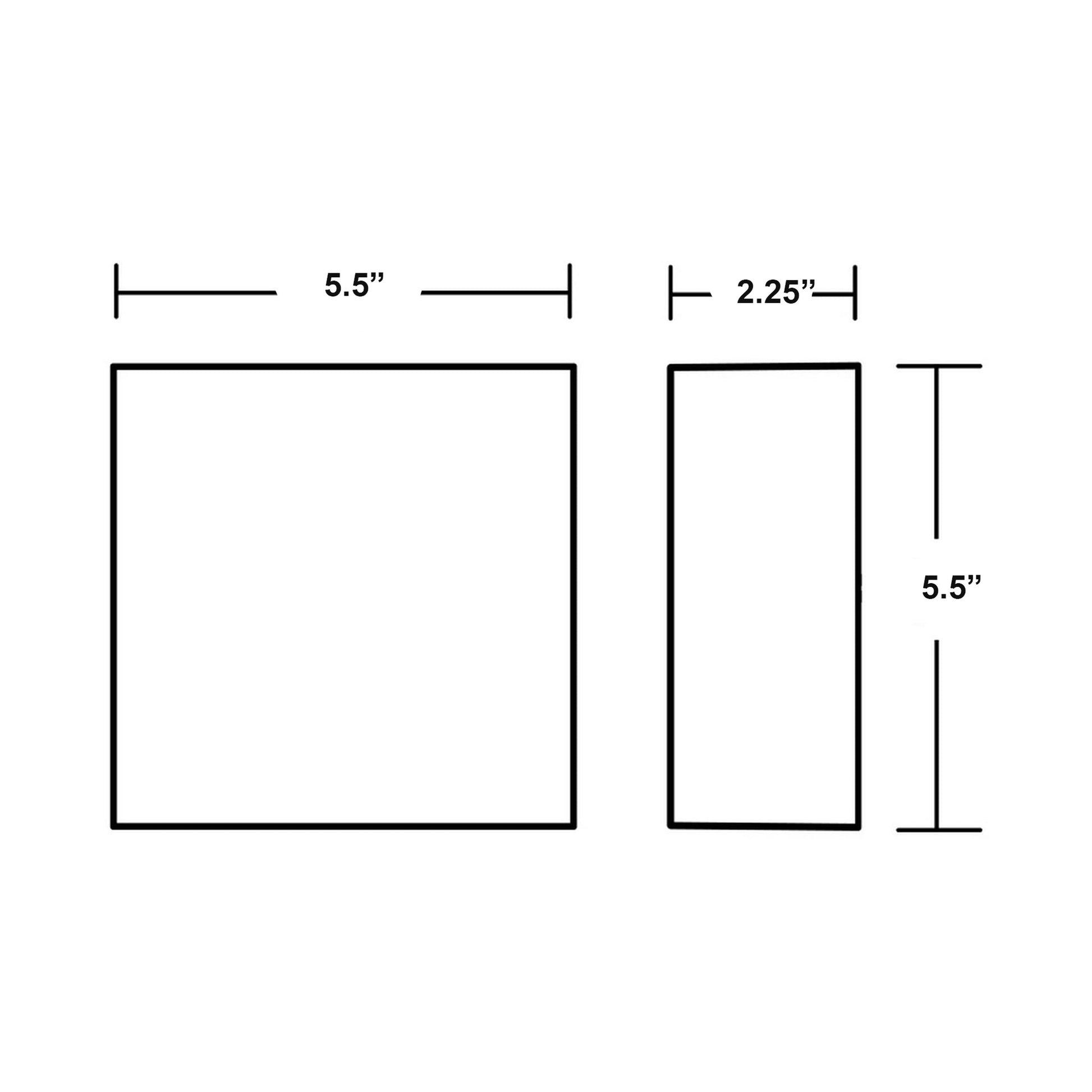 Dexter Outdoor LED Wall Light - line drawing.