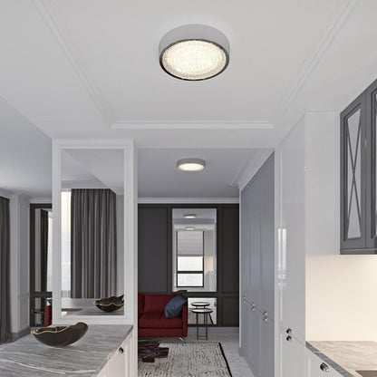 Diamonds LED Flush Mount Ceiling Light in living room.