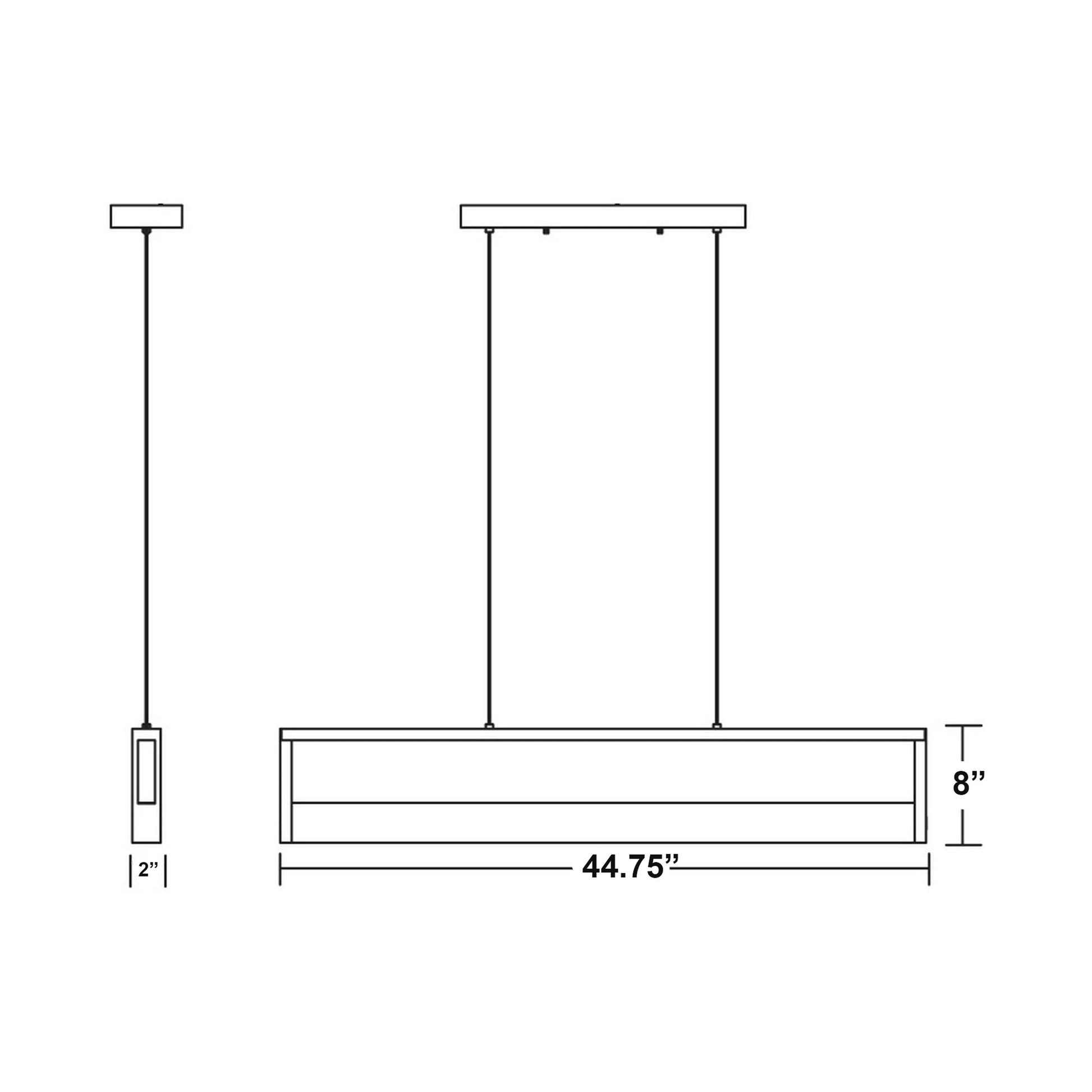 Echo Linear LED Pendant Light in Detail.
