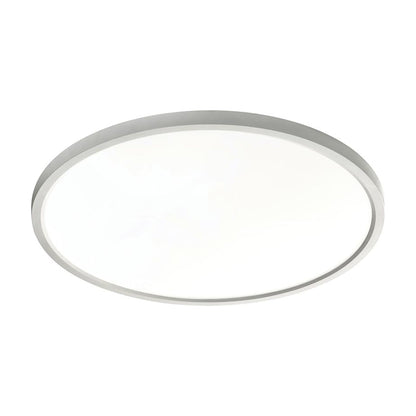 Edge Round LED Flush Mount Ceiling Light in Satin Nickel (16-Inch).