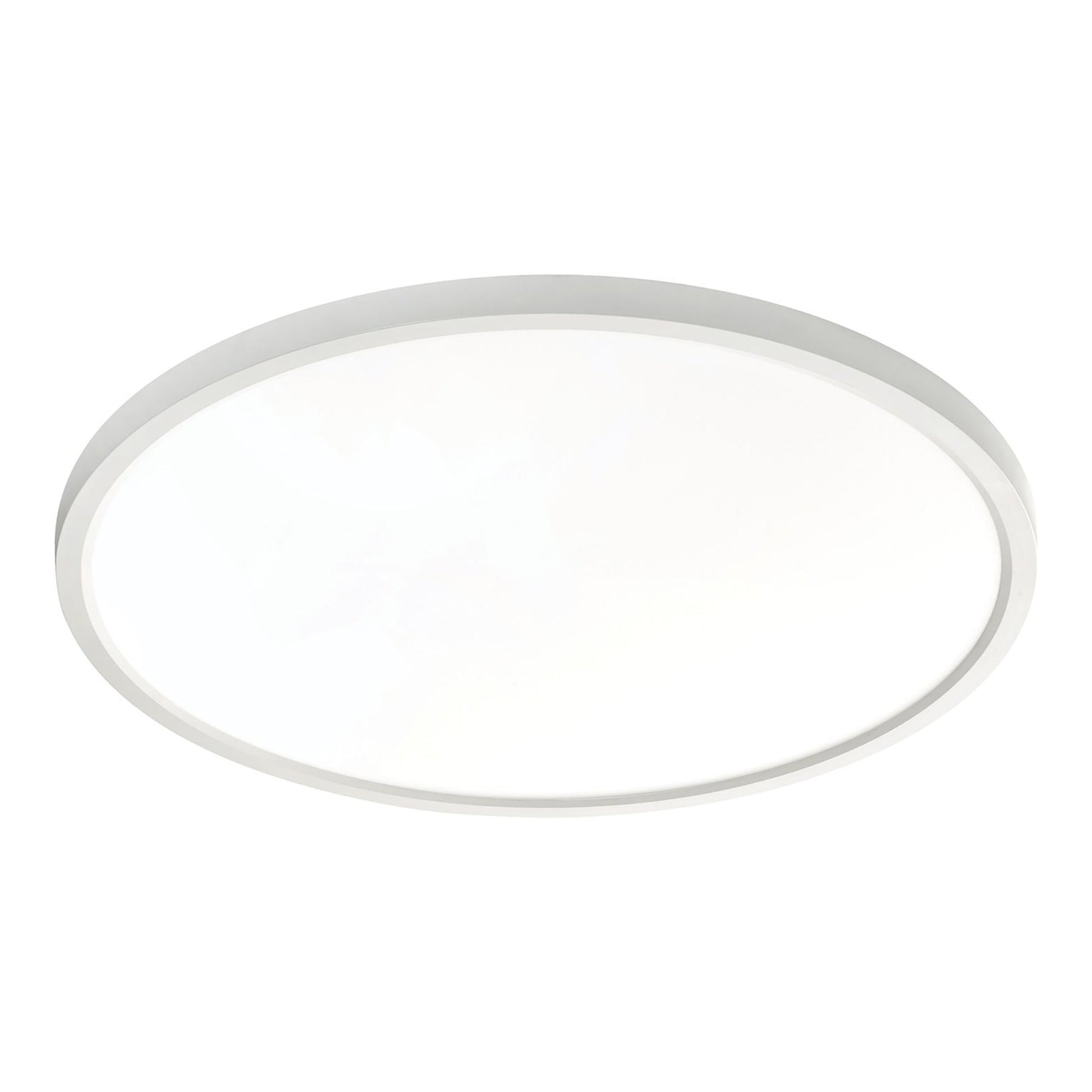 Edge Round LED Flush Mount Ceiling Light in White (24-Inch).