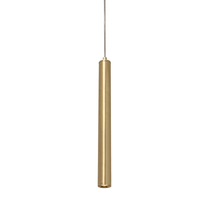 Eli LED Pendant Light in Satin Brass.