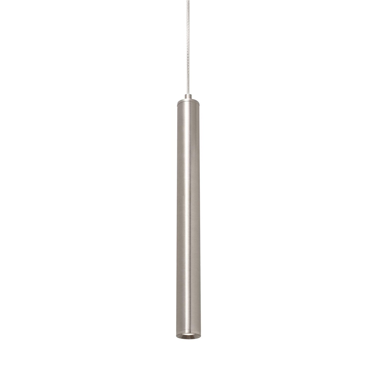 Eli LED Pendant Light in Satin Nickel.