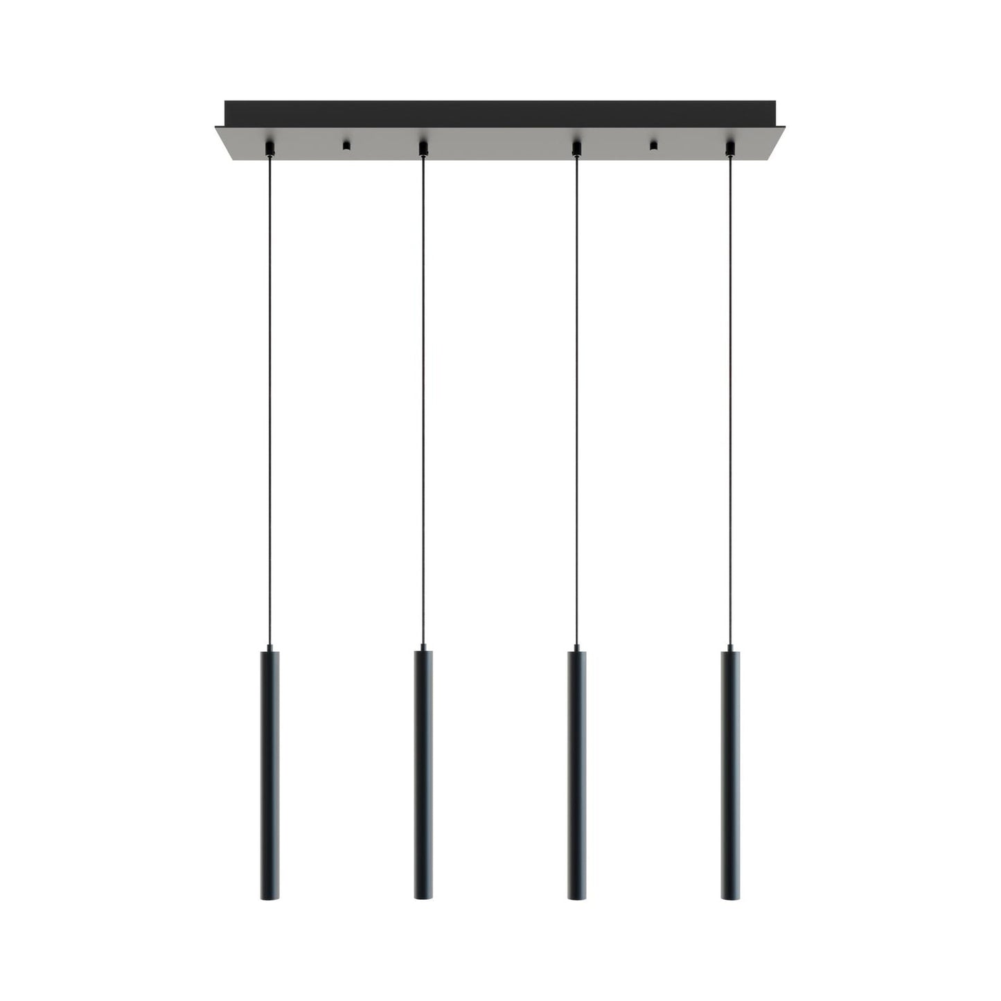 Eli Linear LED Pendant Light in Black.
