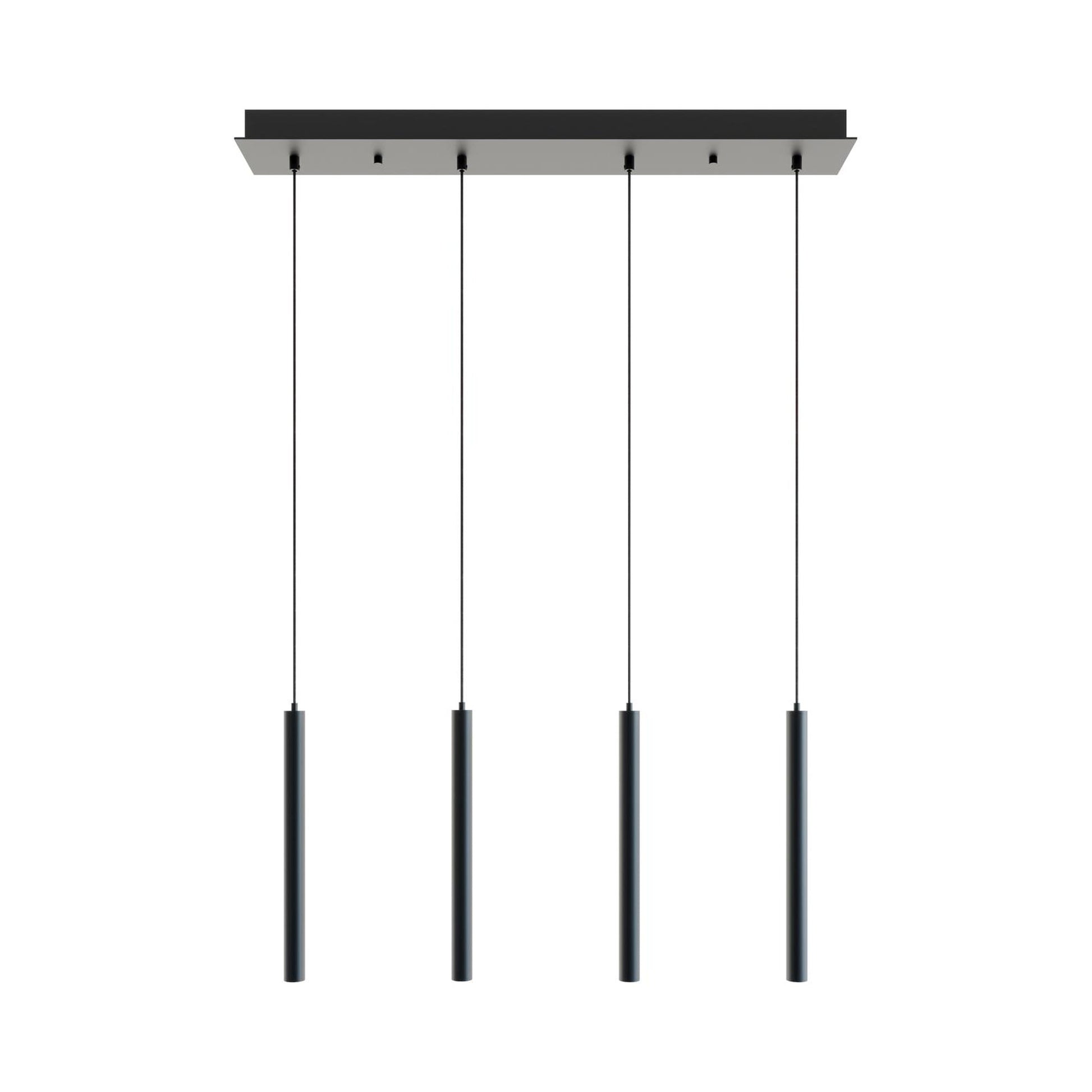 Eli Linear LED Pendant Light in Black.