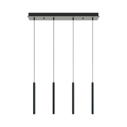 Eli Linear LED Pendant Light in Black.