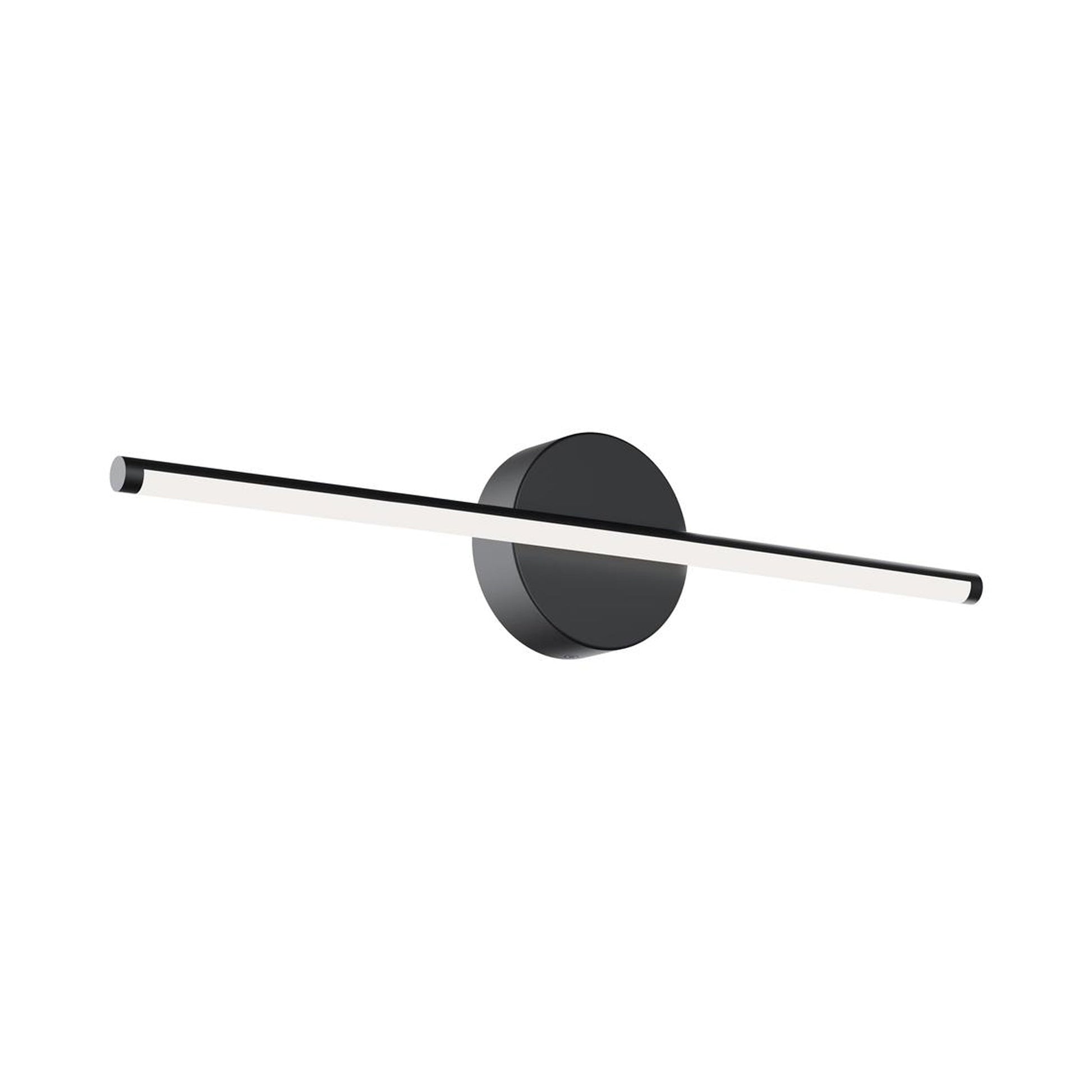 Elizabeth LED Bath Vanity Light in Black (24-Inch).