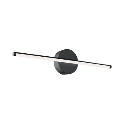 Elizabeth LED Bath Vanity Light in Black (24-Inch).
