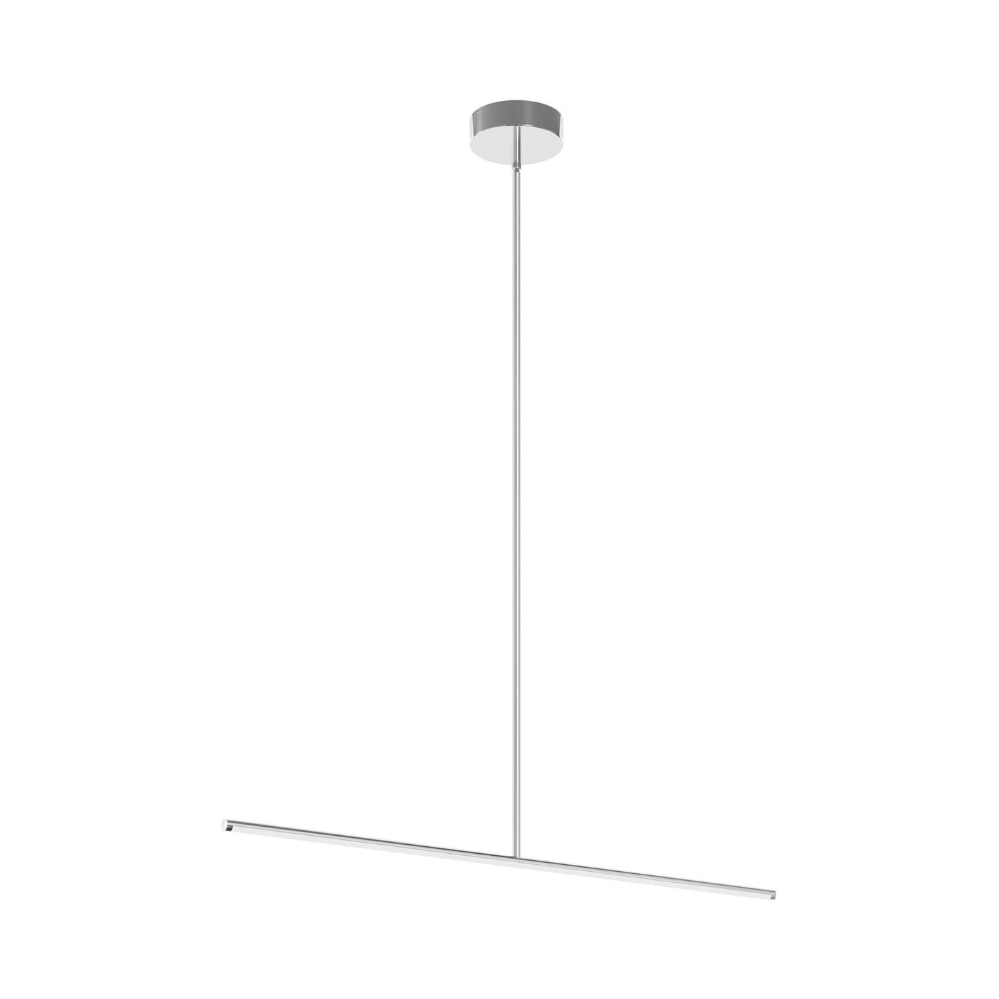 Elizabeth LED Pendant Light in Satin Nickel.