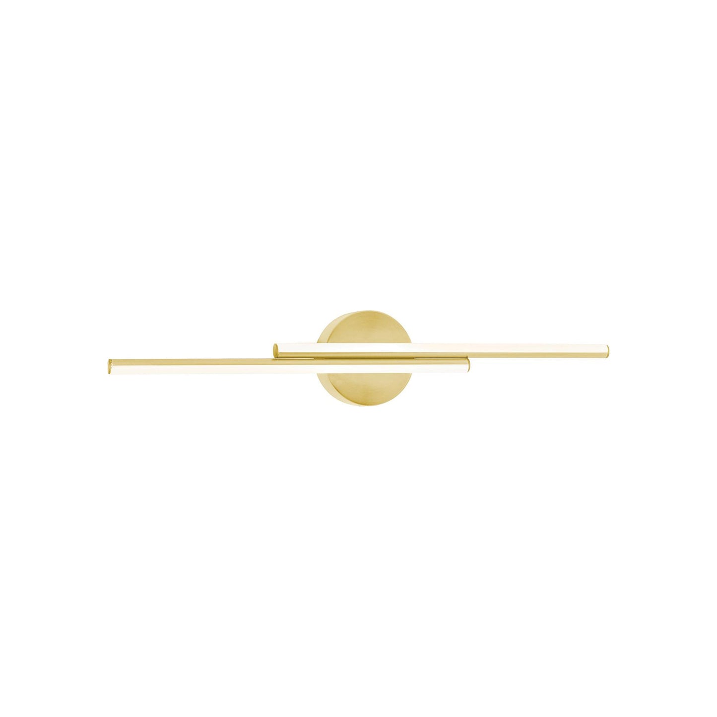 Ella LED Vanity Wall Light in Satin Brass (Small).