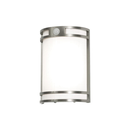 Elston Outdoor LED Wall Light in Brushed Aluminum (10-Inch).