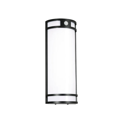 Elston Outdoor LED Wall Light in Black (17.88-Inch).