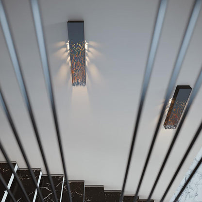 Embers LED Wall Light in stairway.