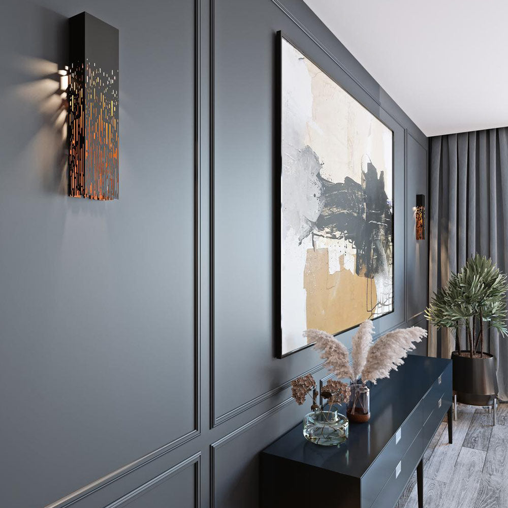 Embers LED Wall Light in living room.