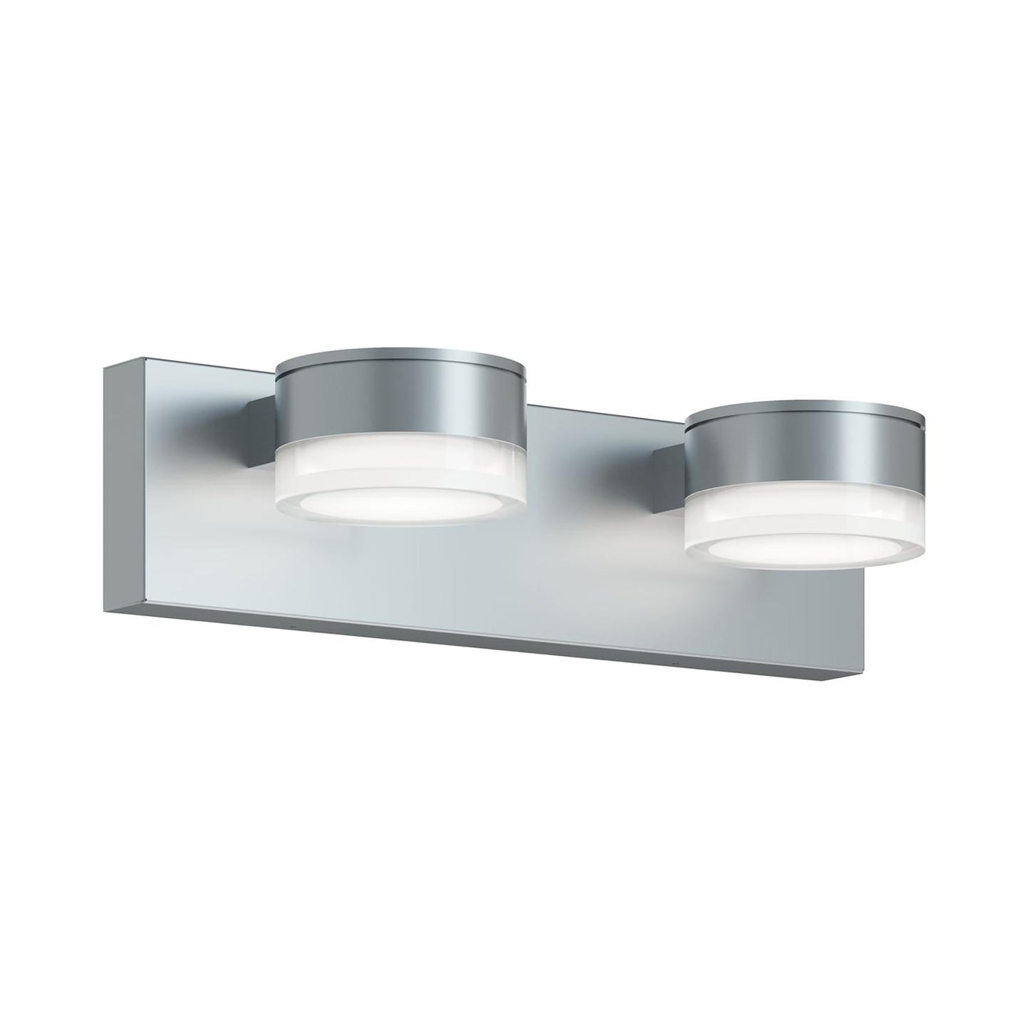 Emma LED Bath Vanity Light in Satin Nickel (2-Light).