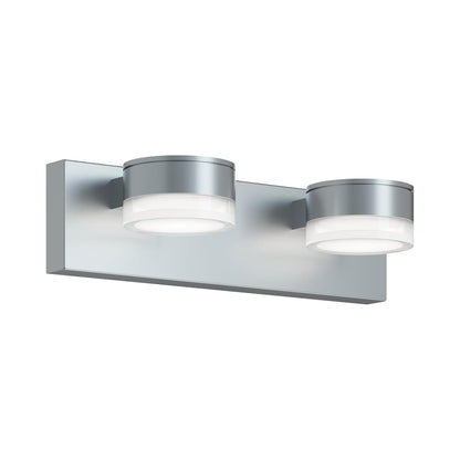 Emma LED Bath Vanity Light in Satin Nickel (2-Light).