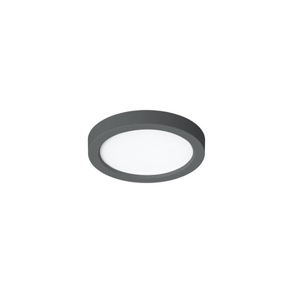 Eon LED Flush Mount Ceiling Light in Black (5-Inch).