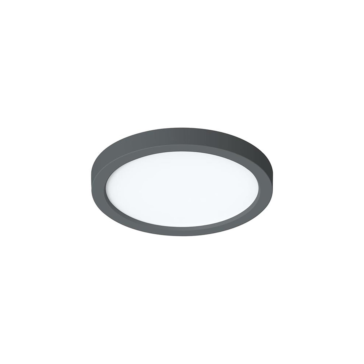 Eon LED Flush Mount Ceiling Light in Black (7-Inch).
