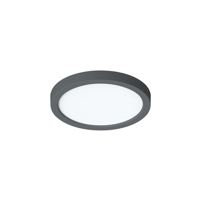 Eon LED Flush Mount Ceiling Light in Black (7-Inch).