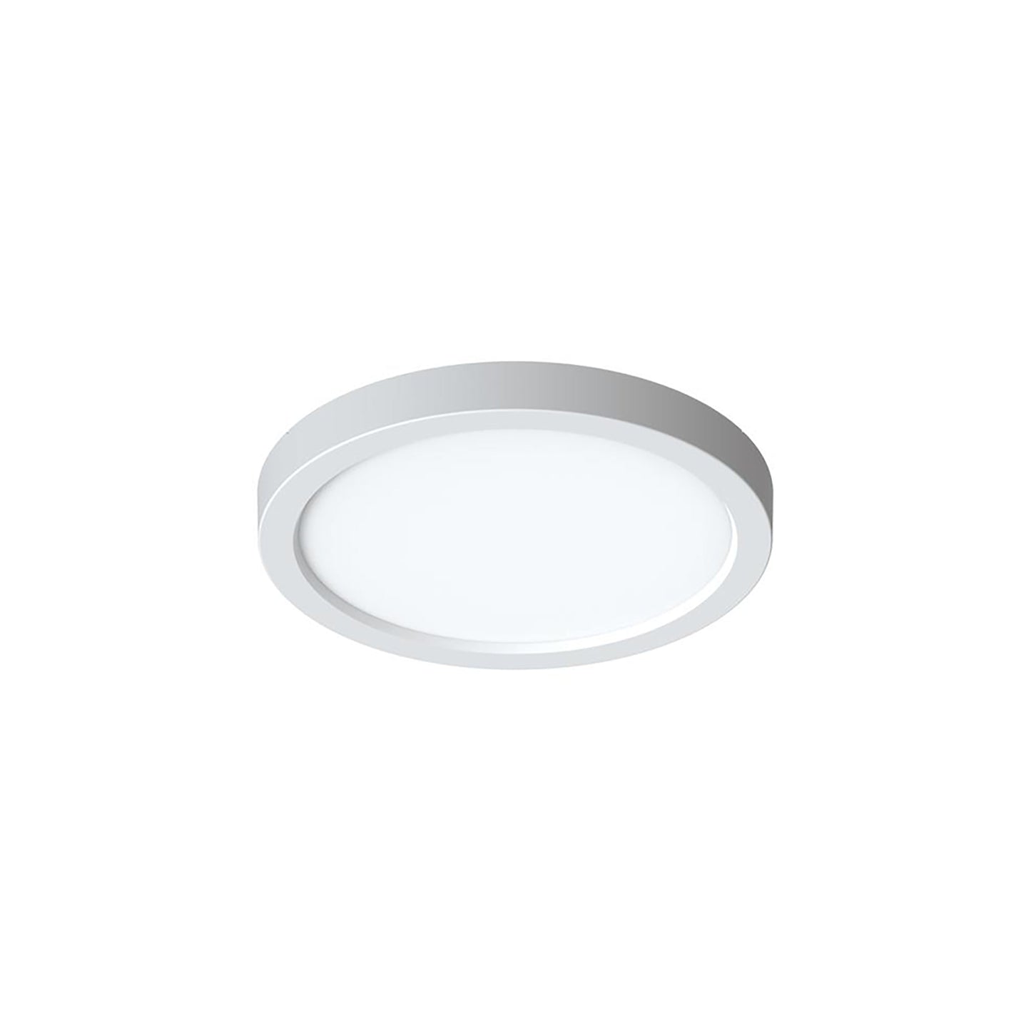 Eon LED Flush Mount Ceiling Light in White (7-Inch).