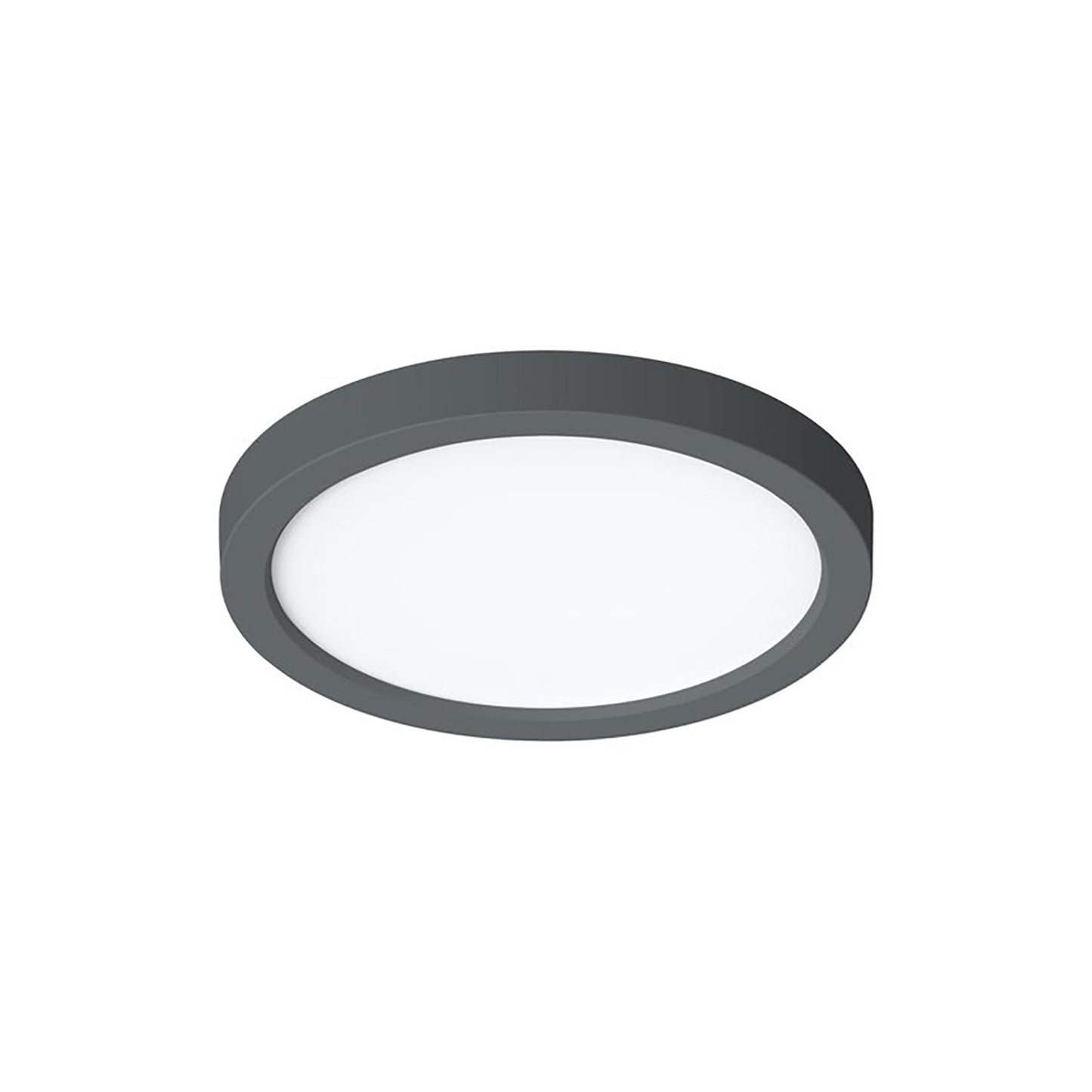 Eon LED Flush Mount Ceiling Light in Black (9-Inch).