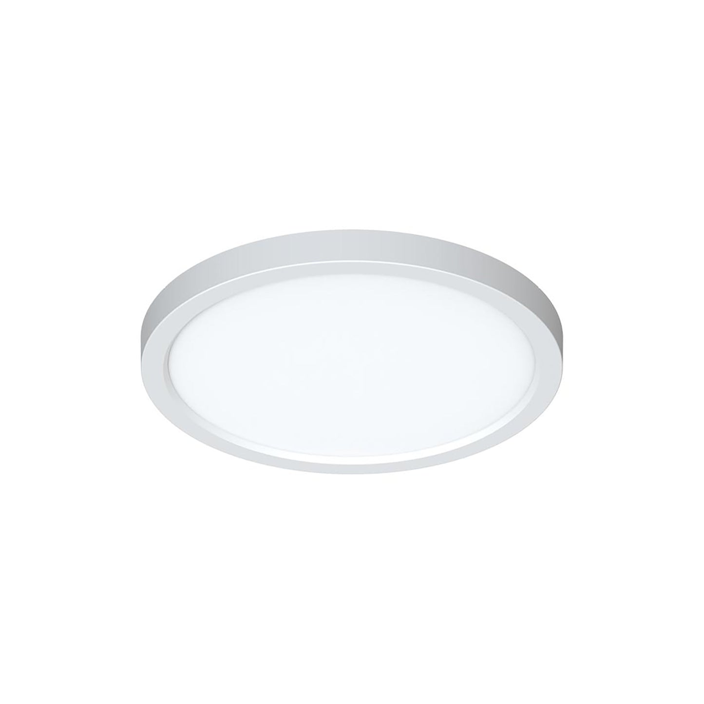 Eon LED Flush Mount Ceiling Light in White (9-Inch).