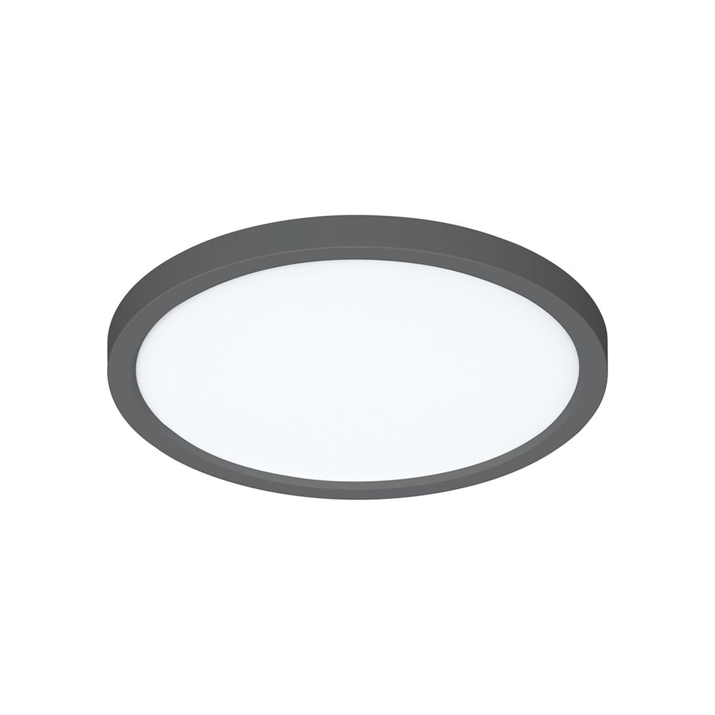 Eon LED Flush Mount Ceiling Light in Black (11-Inch).