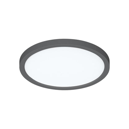 Eon LED Flush Mount Ceiling Light in Black (11-Inch).