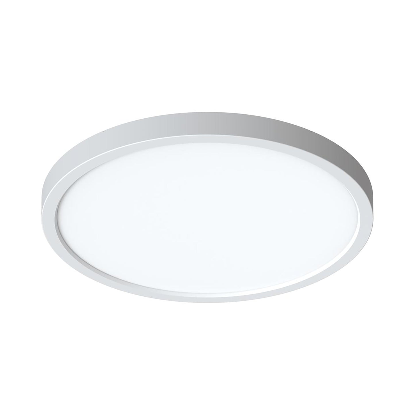 Eon LED Flush Mount Ceiling Light in White (14-Inch).