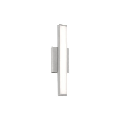 Gale Outdoor LED Wall Light in Textured Grey (18-Inch/No Features).