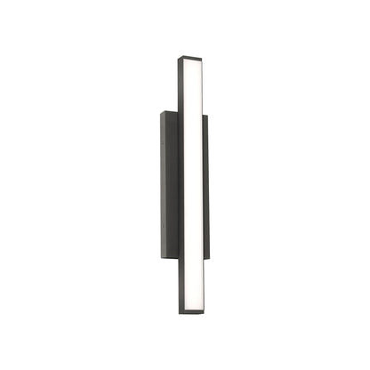 Gale Outdoor LED Wall Light in Textured Black (24-Inch/No Features).