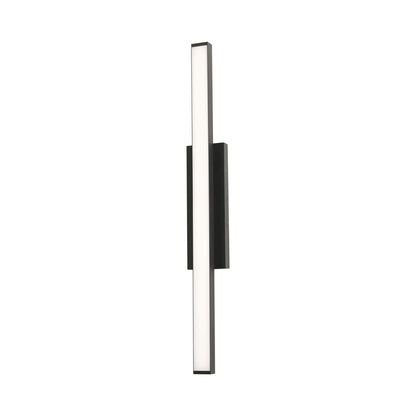 Gale Outdoor LED Wall Light in Textured Black (36-Inch/No Features).