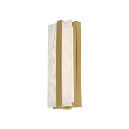 Gallery LED Wall Light in Light Antique Brass (14-Inch/120V-277V).