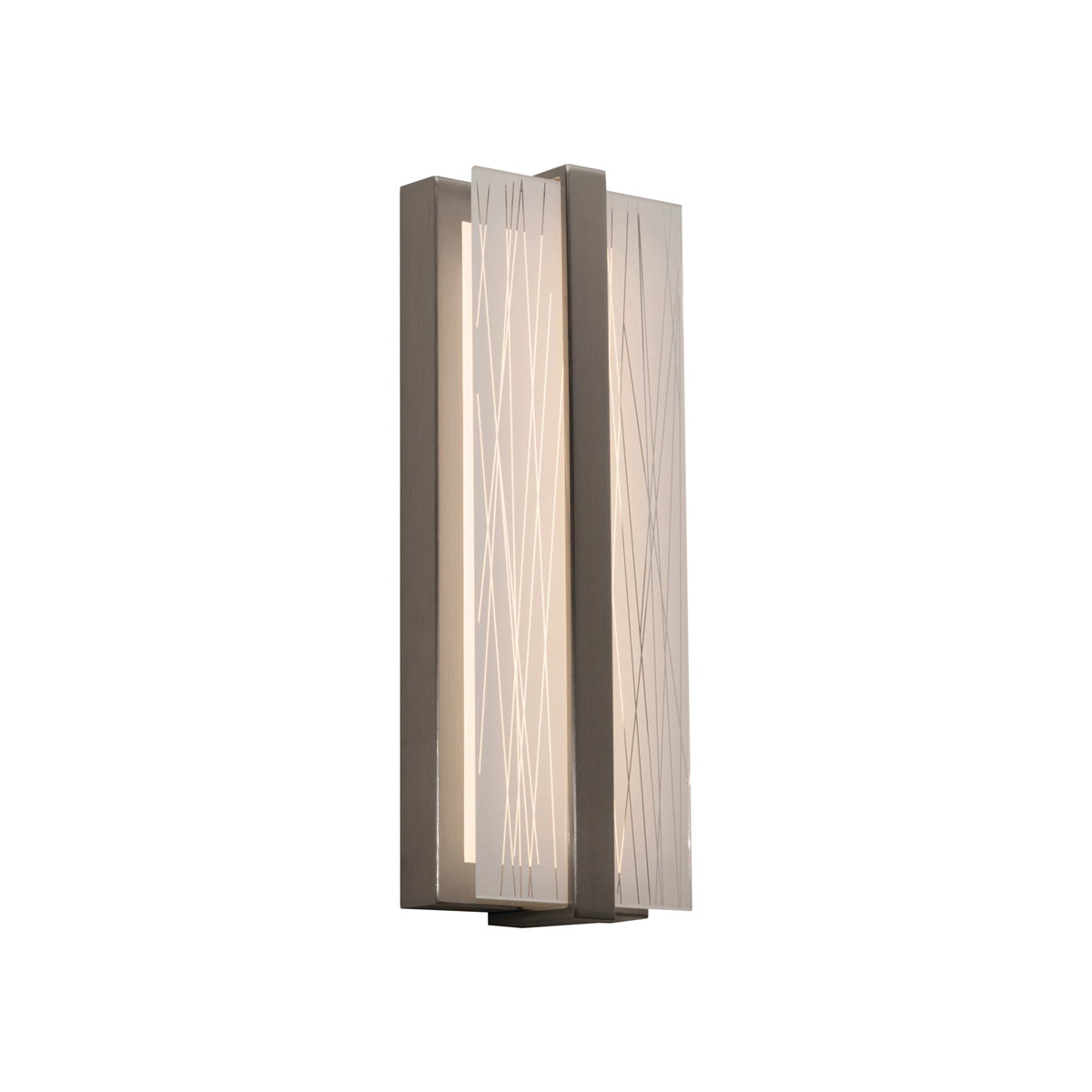 Gallery LED Wall Light in Satin Nickel (14-Inch/120V).