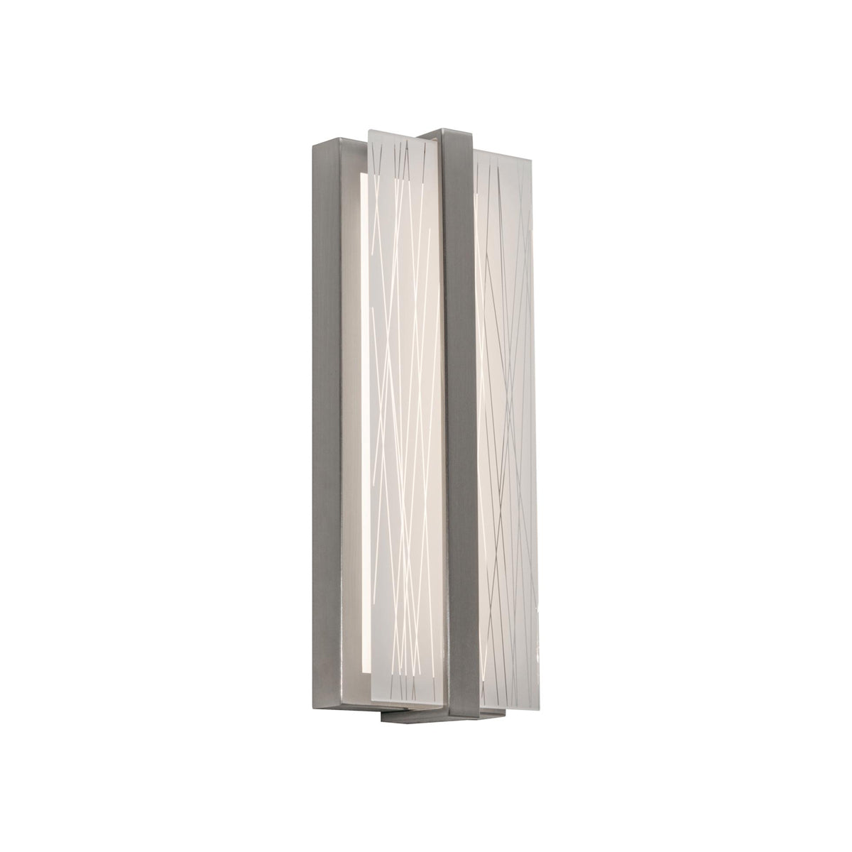 Gallery LED Wall Light in Satin Nickel (14-Inch/120V-277V).